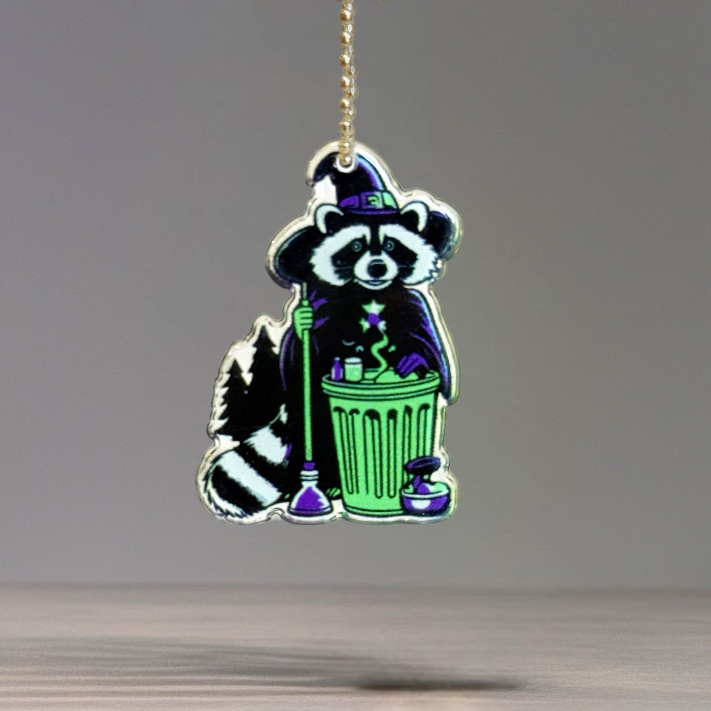 Trash Panda Halloween Charm - Tumbler Handle Charm