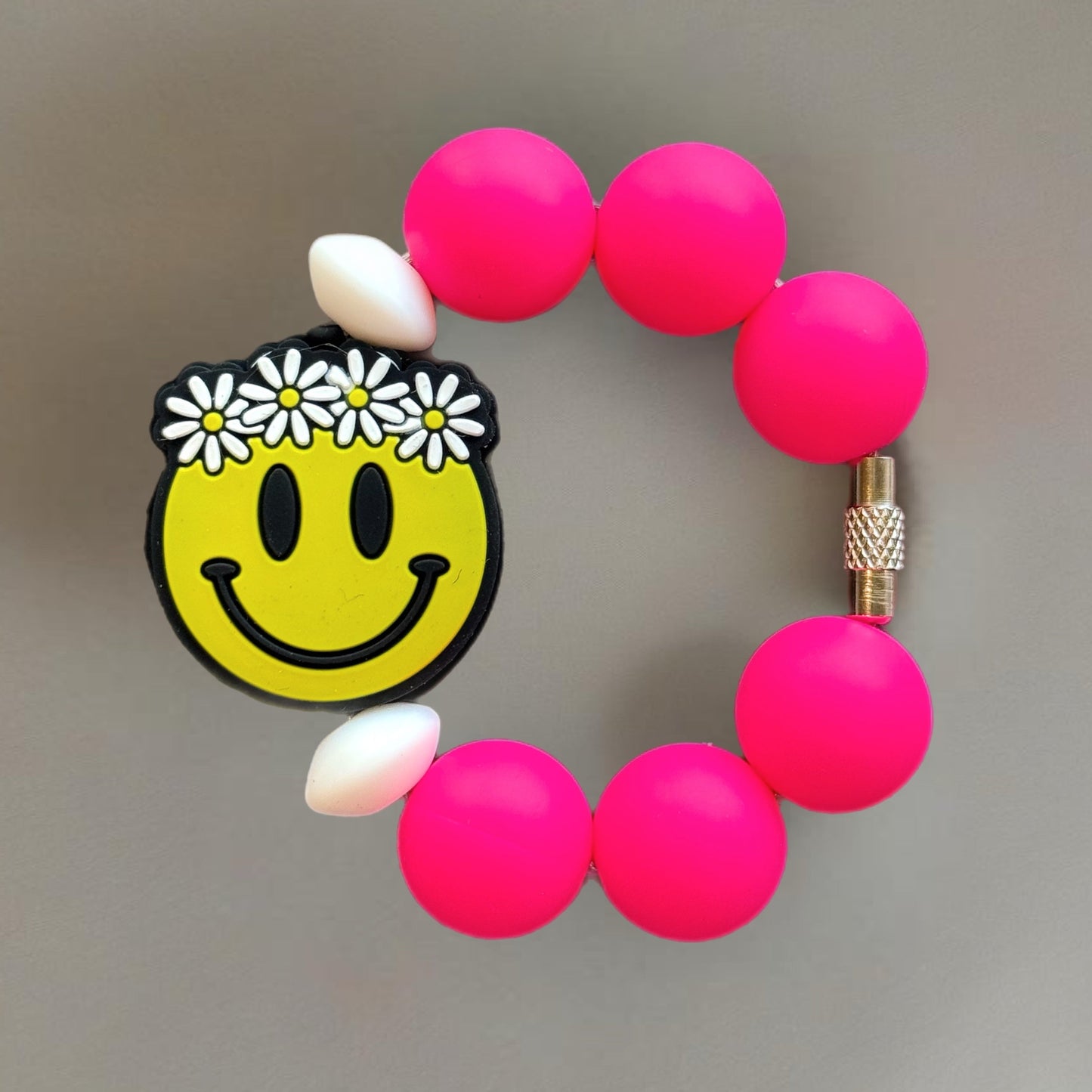 Smiley Handle Bracelet - Tumbler Handle Charm