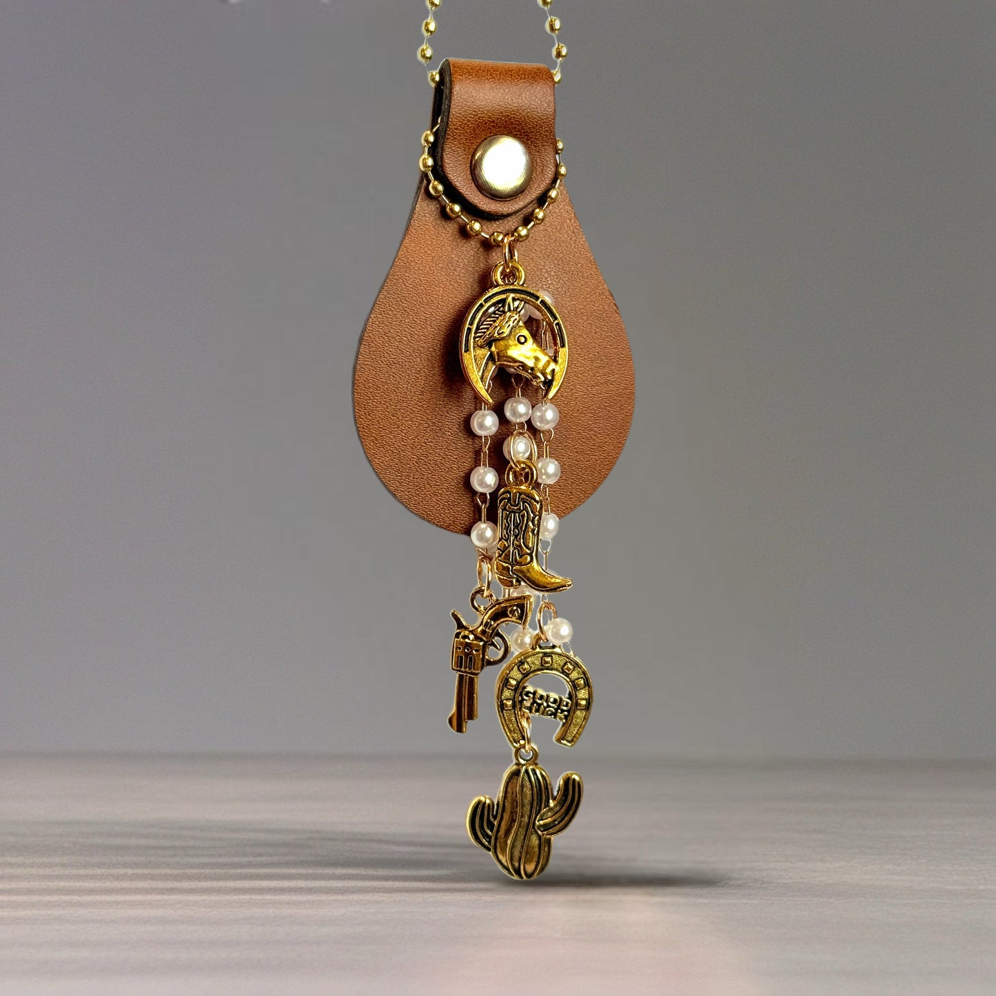 *Limited Edition* Pearls & Ponies Charm - Tumbler Handle Charm