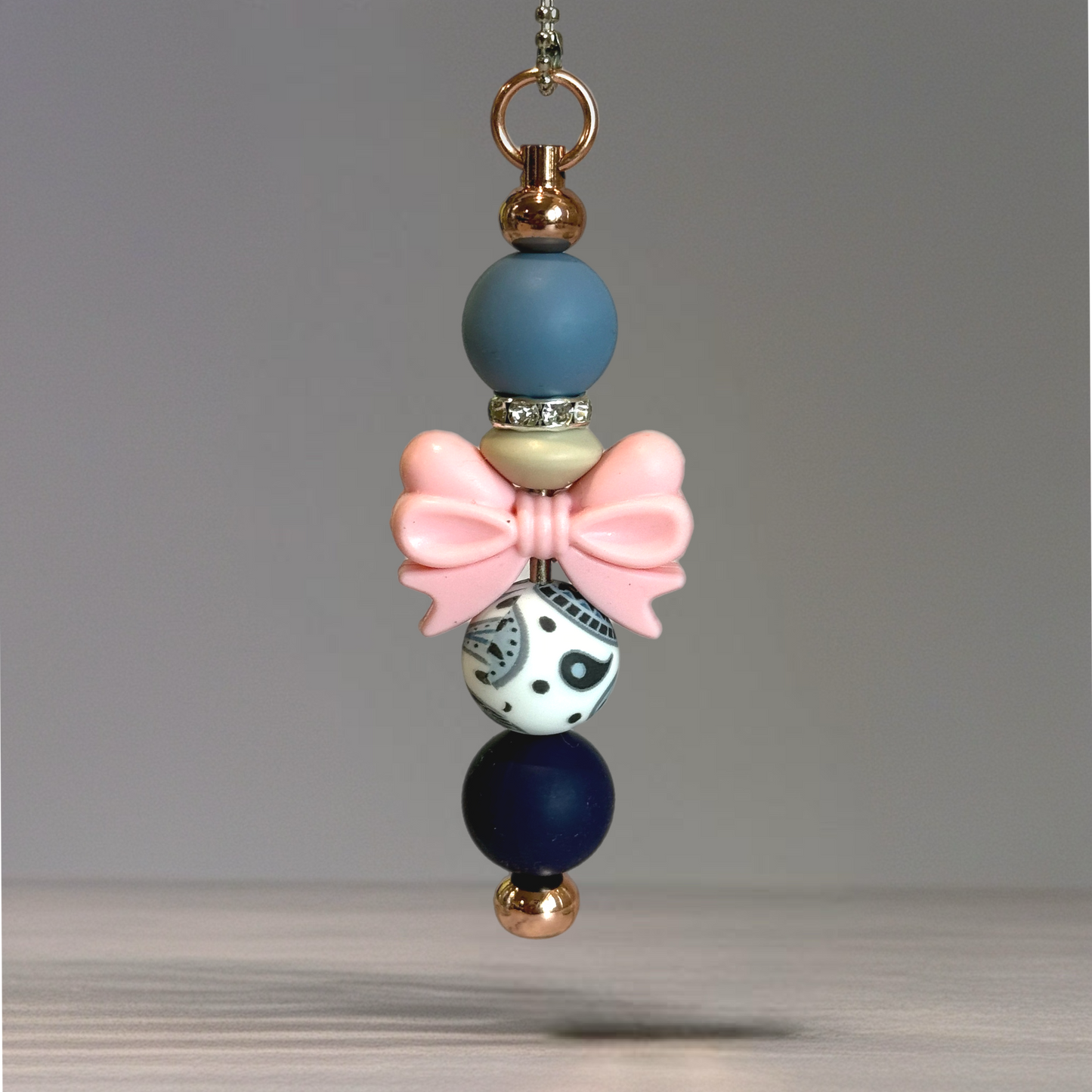 Pink Stitch Bar Charm - Tumbler Handle Charm