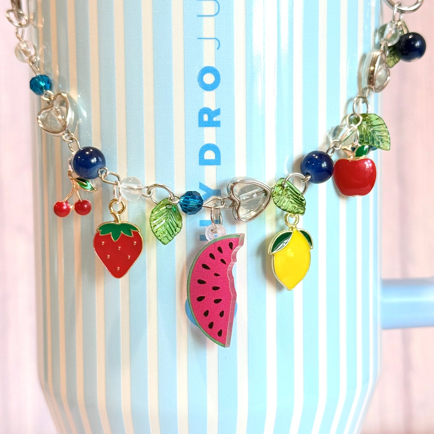 Fruity Deluxe Tumbler Charm Necklace