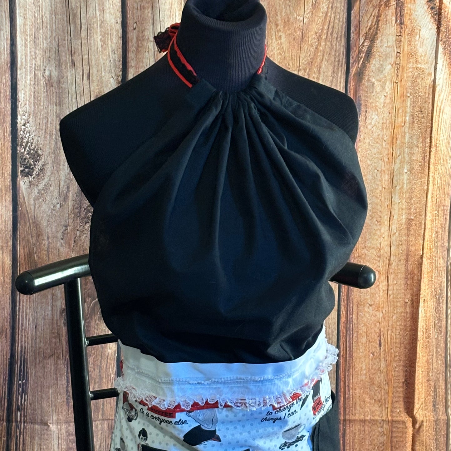 “But First… My Coffee” custom T shirt Apron SET