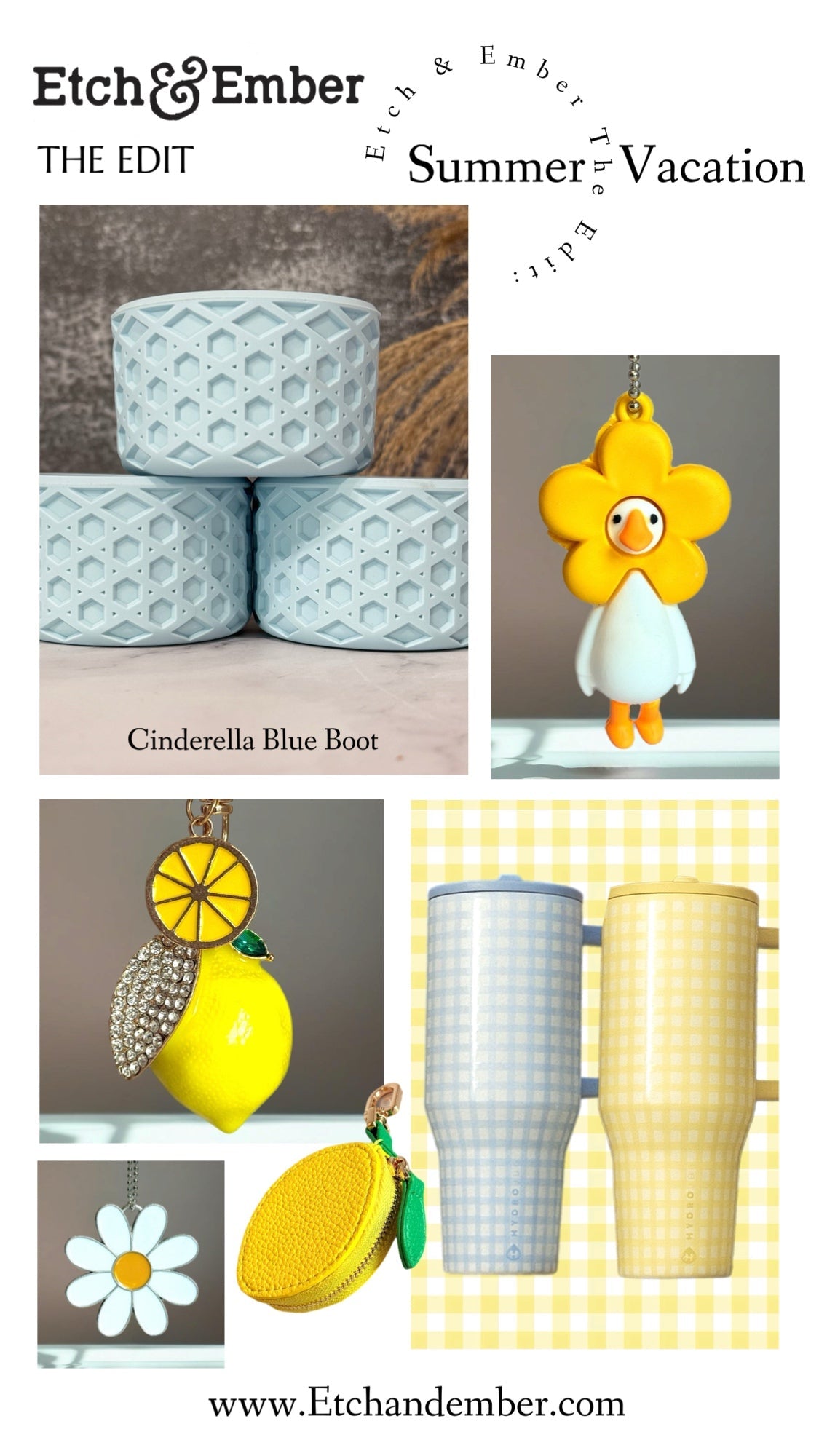 Daisy Charm - Tumbler Handle Charm