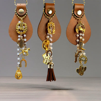 *Limited Edition*  Pearls & Ponies Charm - Tumbler Handle Charm