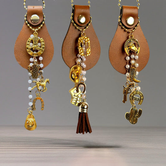 *Limited Edition*  Pearls & Ponies Charm - Tumbler Handle Charm