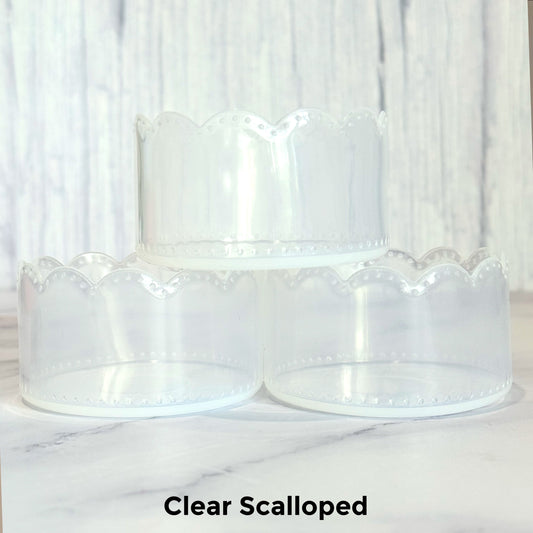 Clear Scalloped Tumbler Boot