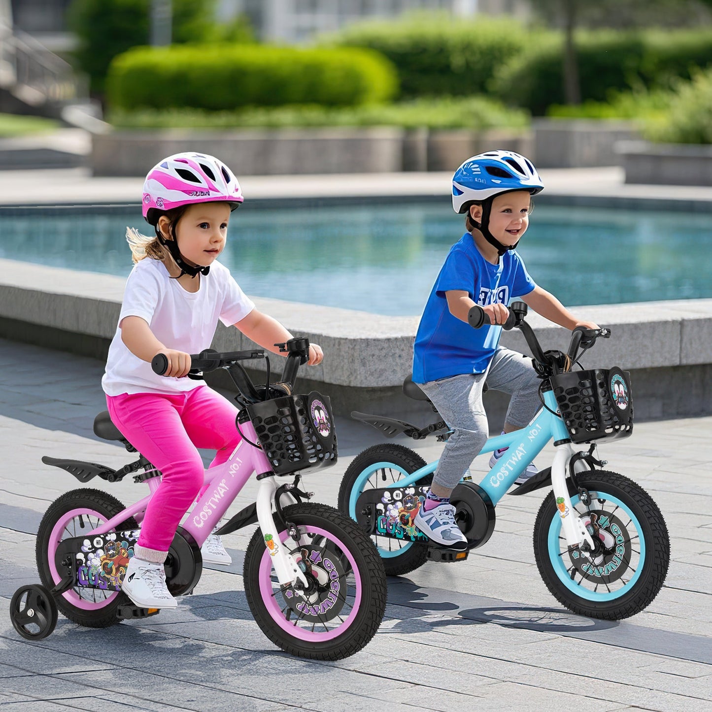 12 Inch Kids Bike for 3-4 Years Old Sport Bicycle with Adjustable Handlebar and Saddle-12 inches