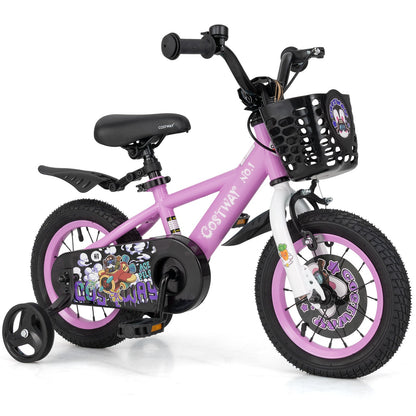 12 Inch Kids Bike for 3-4 Years Old Sport Bicycle with Adjustable Handlebar and Saddle-12 inches