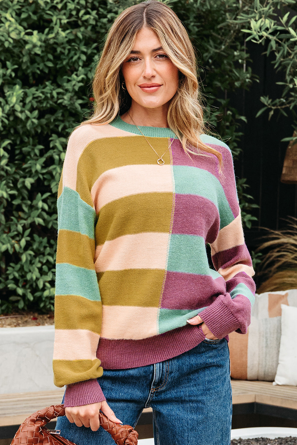 Isabelle Ribbed Edge Casual Sweater