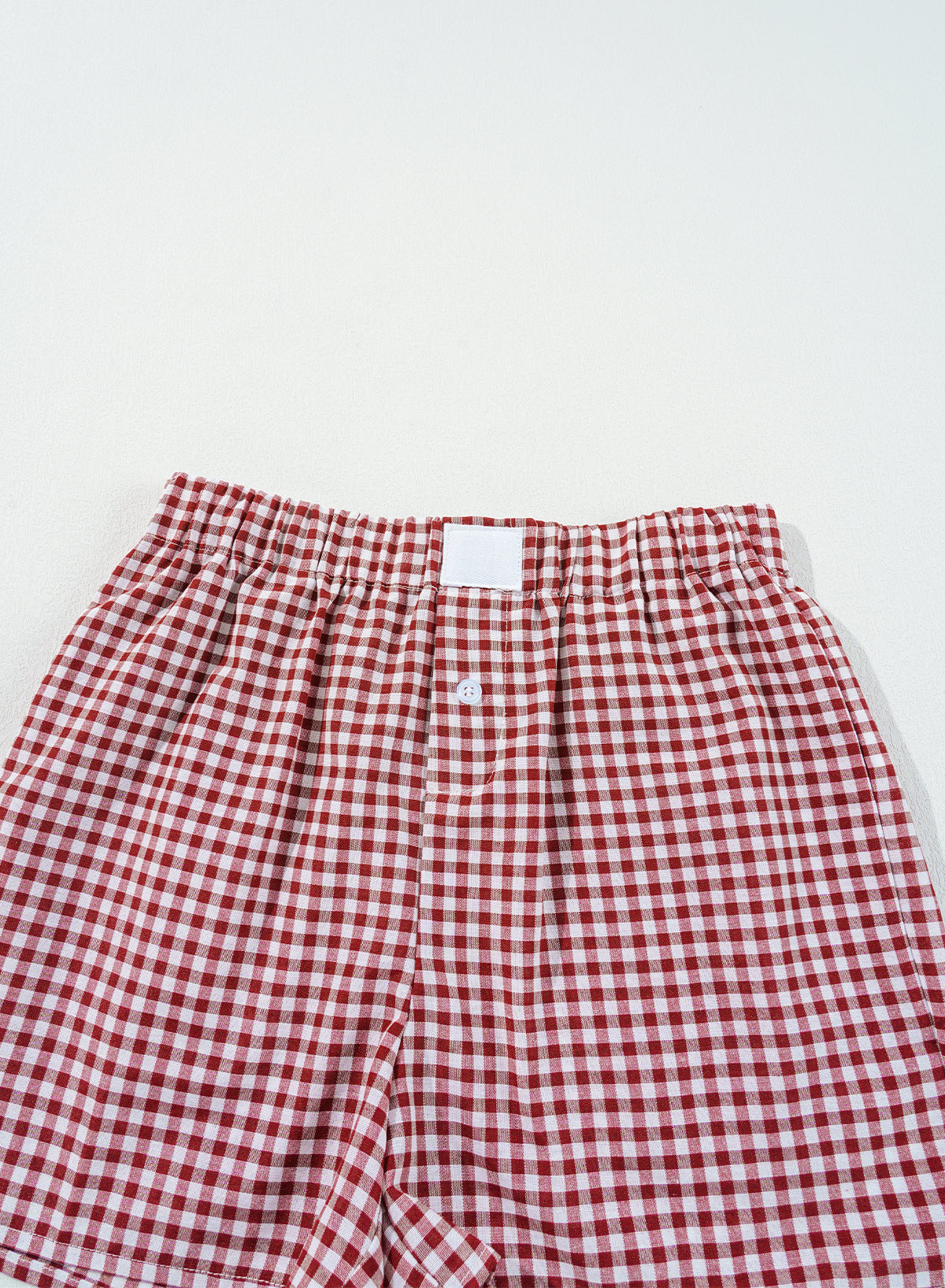 Gingham High Waist Shorts