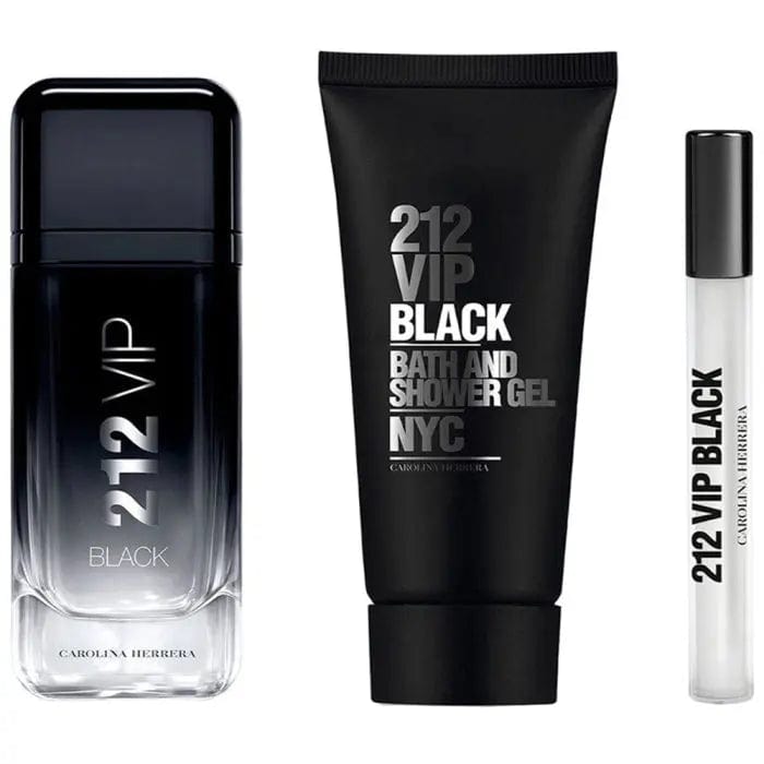 212 Vip Black By Carolina Herrera For Men 3Pcs Set EDP Spray