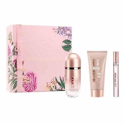 212 Vip Rose By Carolina Herrera For Women 3Pcs Set EDP Spray