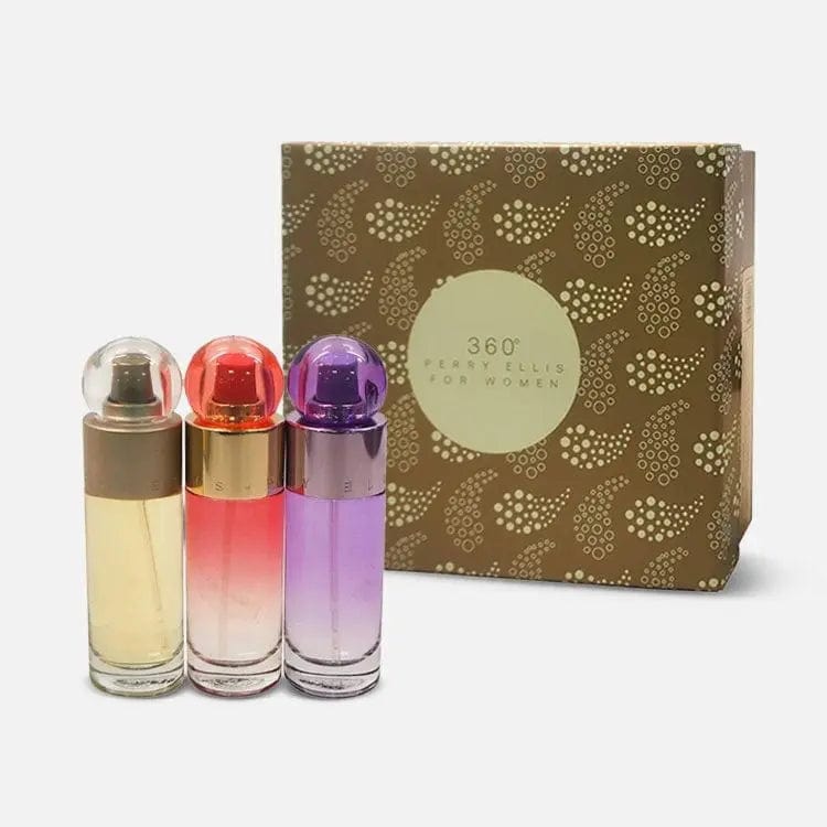 360 Miniatures By Perry Ellis For Women 3Pcs Set EDT Spray