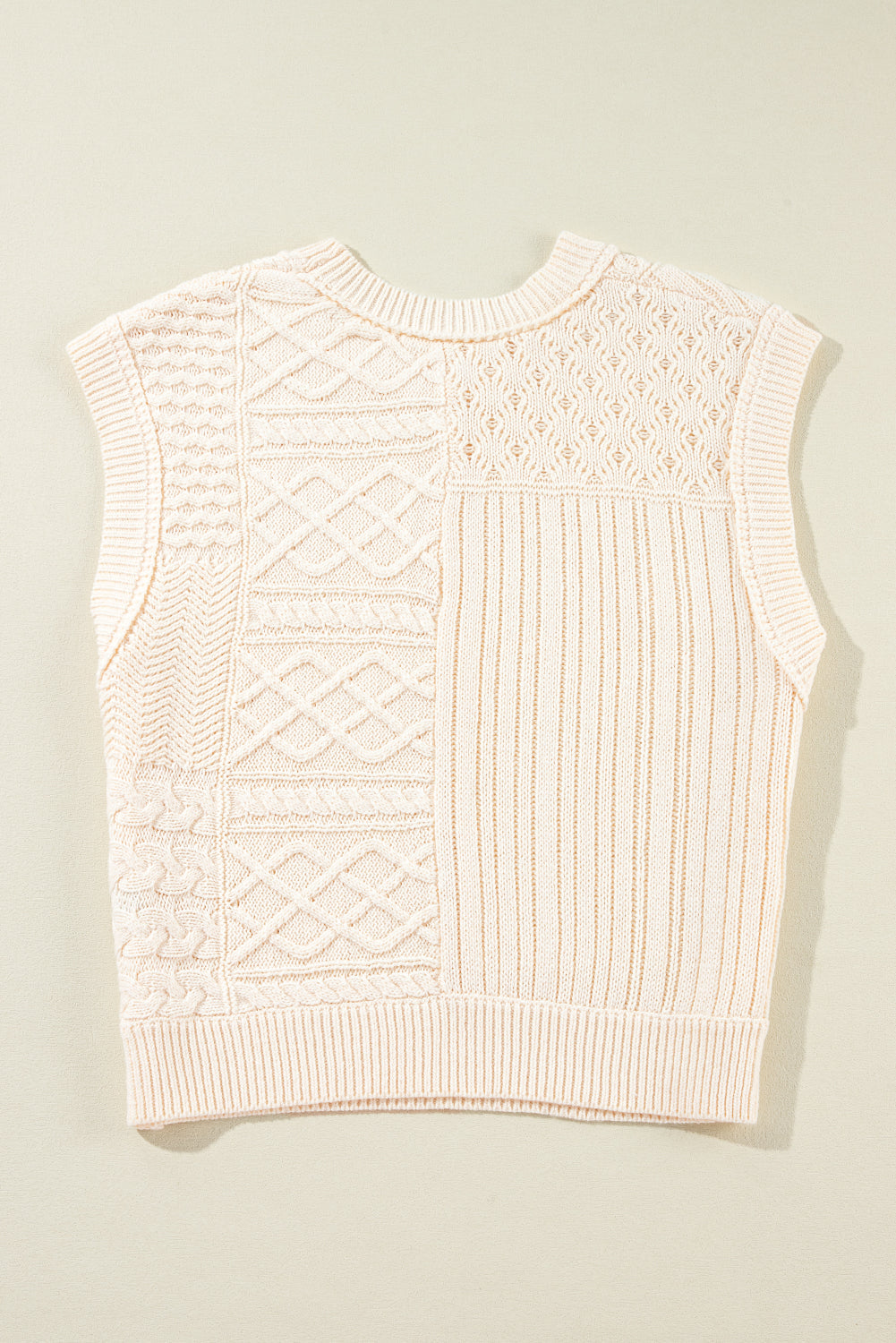 Madelyn Cable Knit Dolman Armholes Sweater Tank
