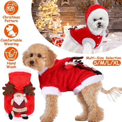 GBruno Pet Christmas Clothes Santa Claus
