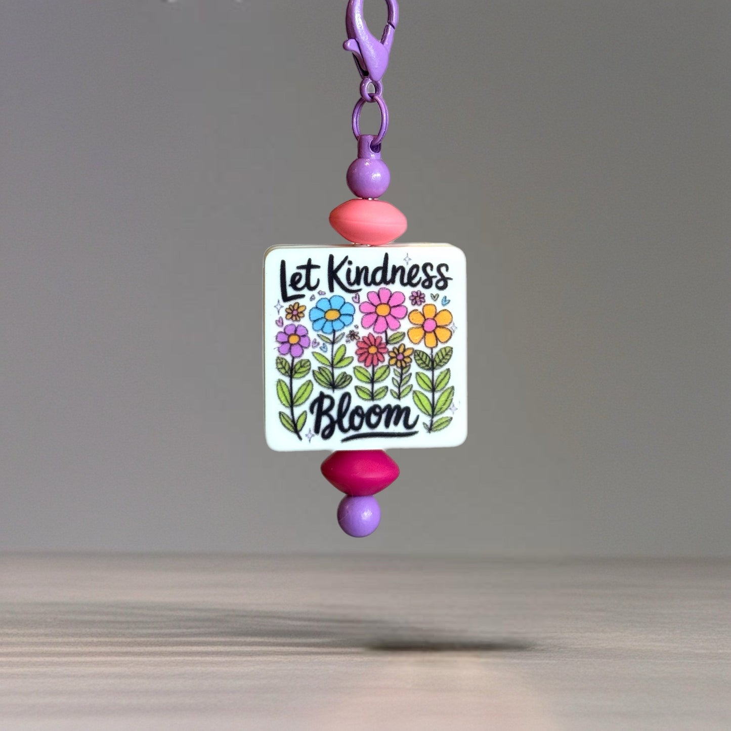 Let Kindness Bloom Handle Bracelet - Tumbler Handle Charm