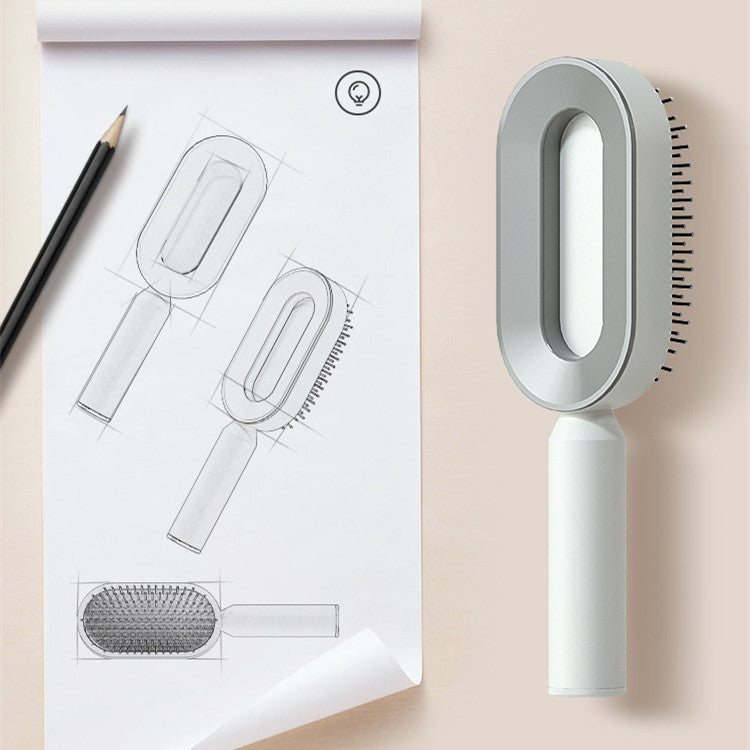Self Cleaning Anti-Static Hairbrush