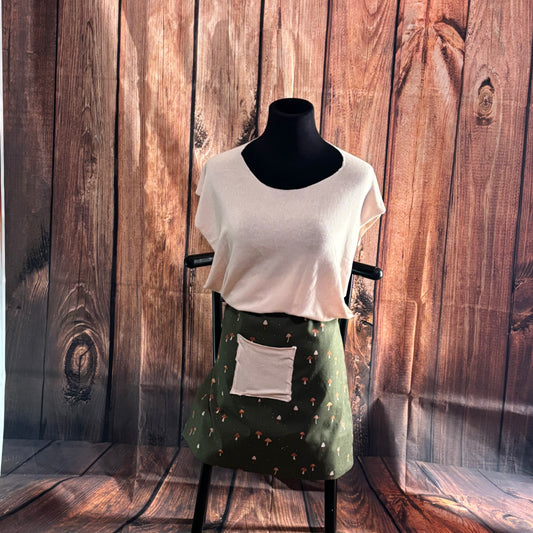 “Mushroom Mountains” Tshirt Apron SET