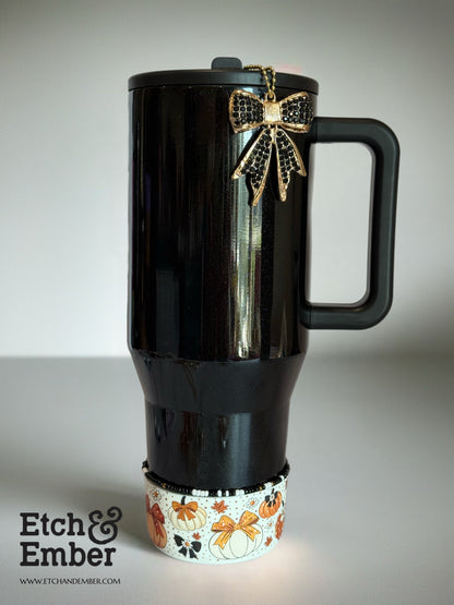 Bling Bow Deluxe Charm - Tumbler Handle Charm