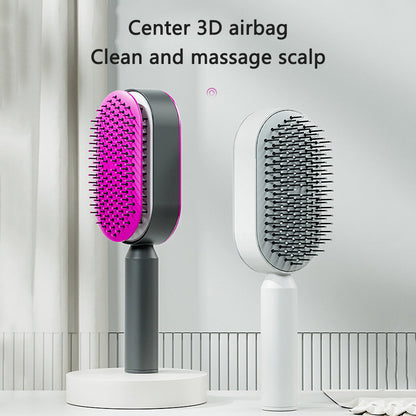 Self Cleaning Anti-Static Hairbrush