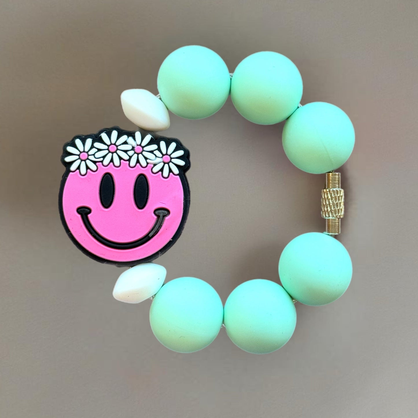 Smiley Handle Bracelet - Tumbler Handle Charm