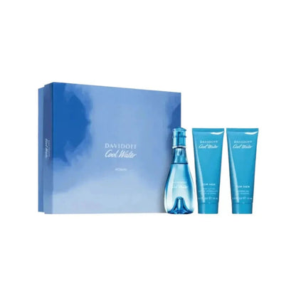 Cool Water By Davidoff For Women 3Pcs Set EDT Spray