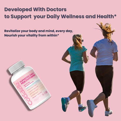 Elevated Daily Multivitamin for Women with Hormonal Balance, Immune Support, Longevity, Wellness, Eye Health and Detox