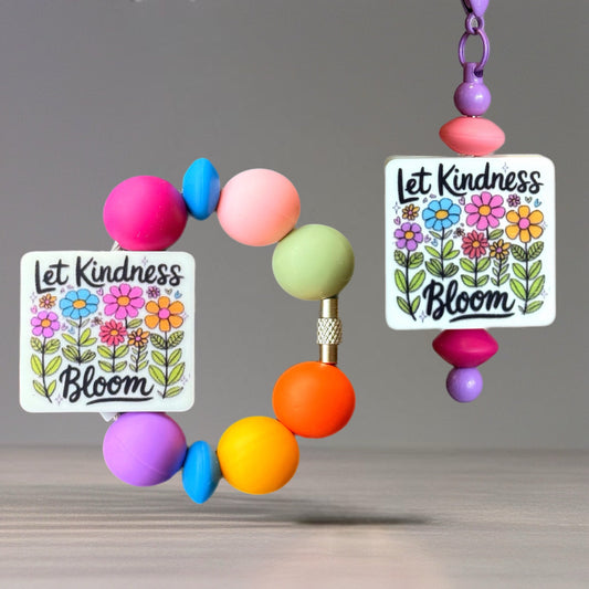 Let Kindness Bloom Handle Bracelet - Tumbler Handle Charm