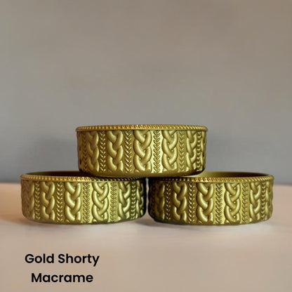 Gold Shorty Macrame Tumbler Boot