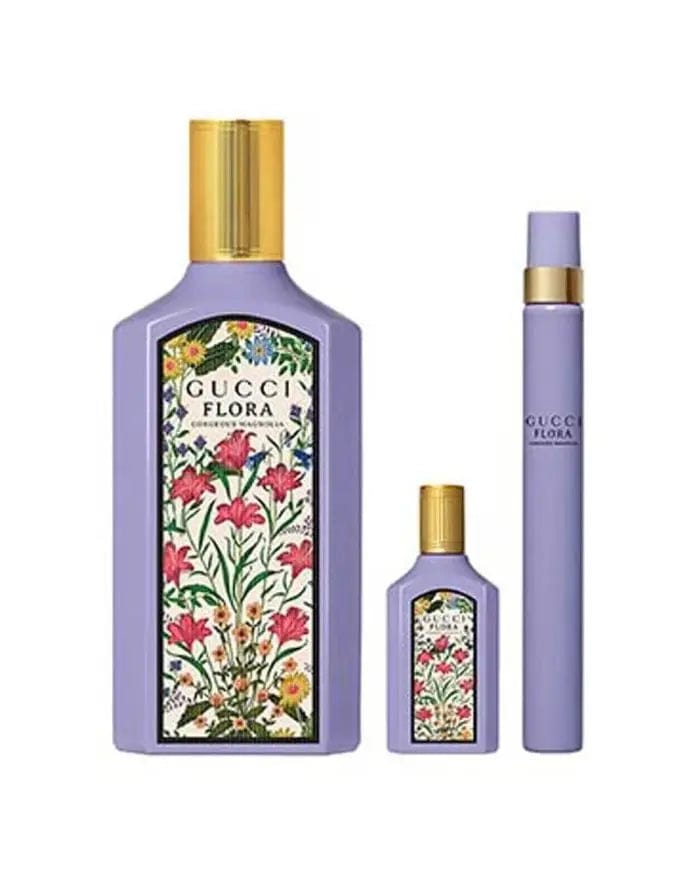 Flora Gorgeous Magnolia By Gucci For Women 3Pcs Set EDP Spray