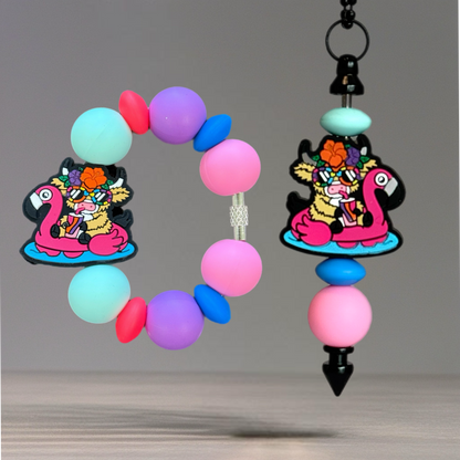 Tropi-cow Vibes Handle Bracelet - Tumbler Handle Charm