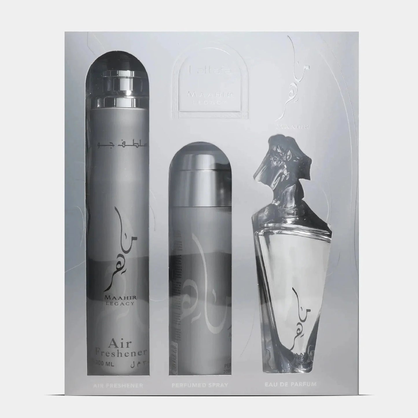 Maahir Legacy By Lattafa For Men 3Pcs Set EDP Spray