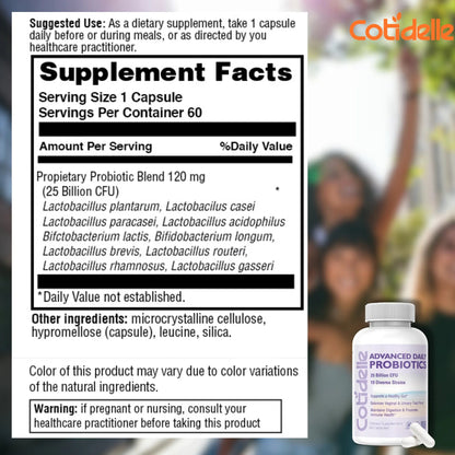 Advanced Women’s Probiotic for Gut Health, Vaginal Microbiome, UTI & Immunity Support