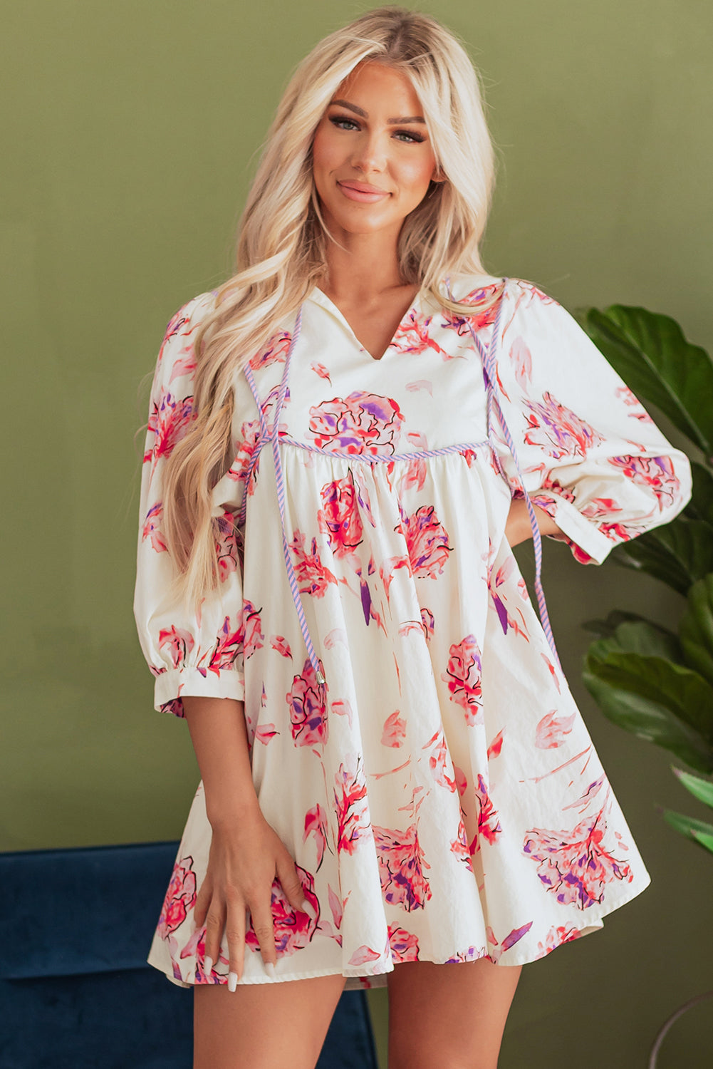 Lana Floral Babydoll Dress