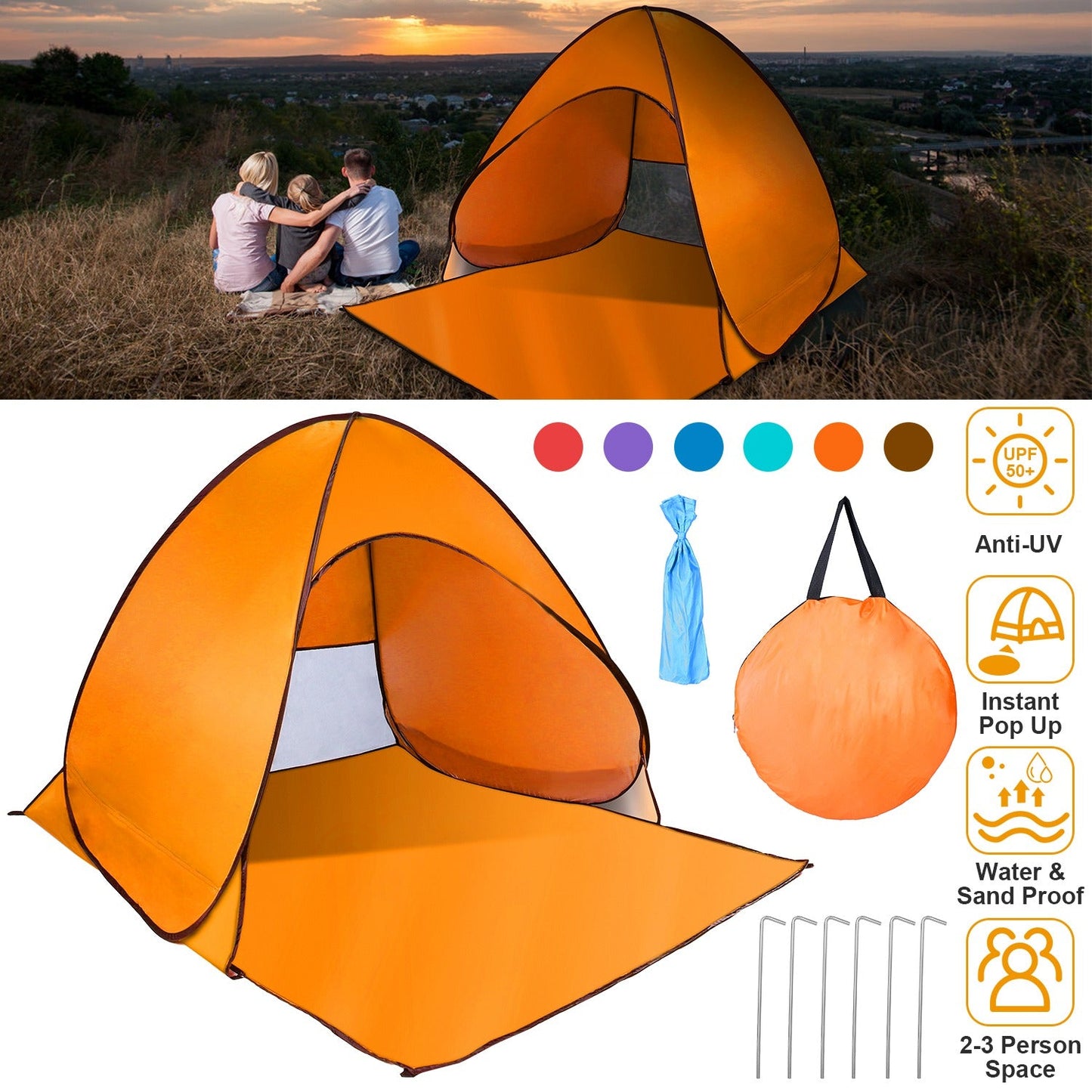 GBruno Pop Up Beach Tent