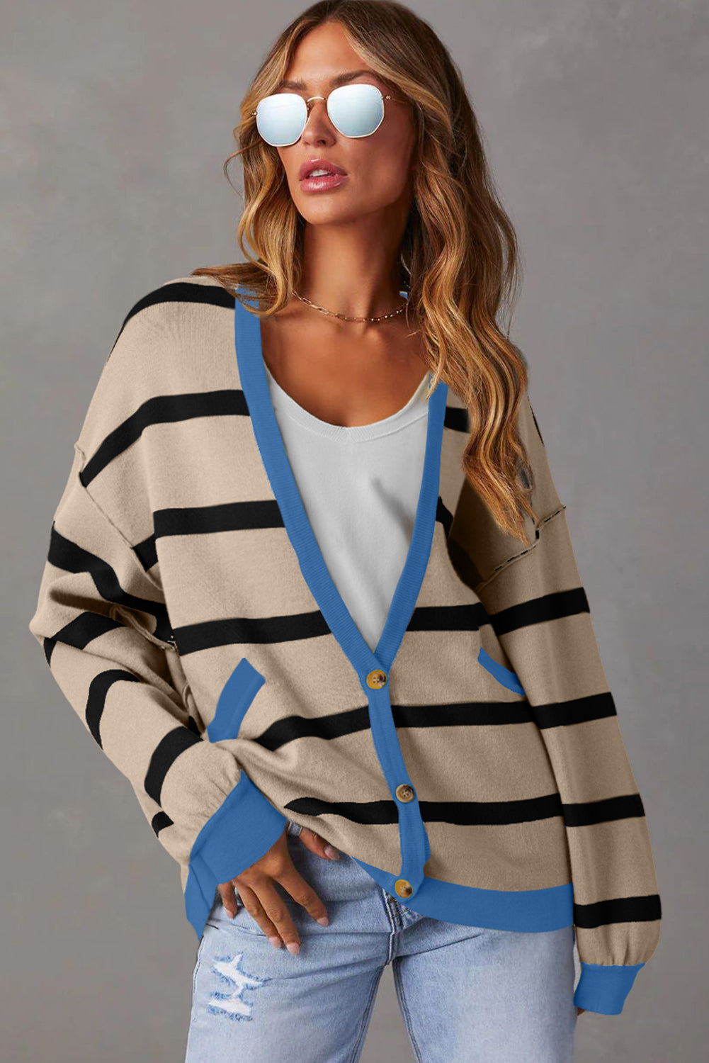 Sutton Buttoned Loose Cardigan