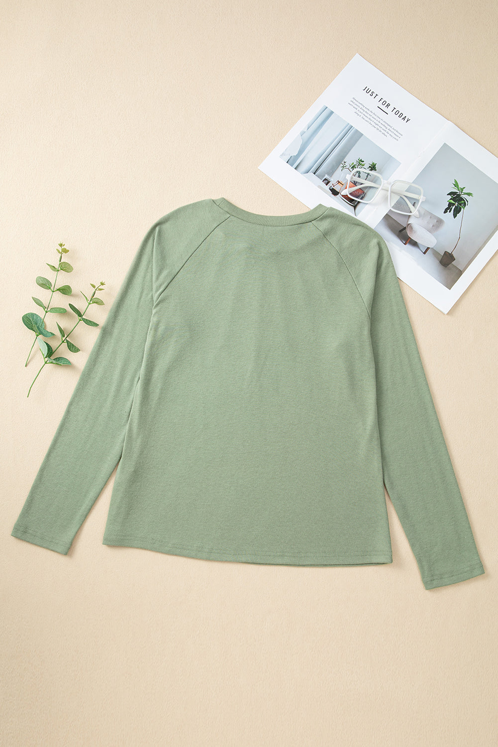 Millie Seam Detail Raglan Long Sleeve Top