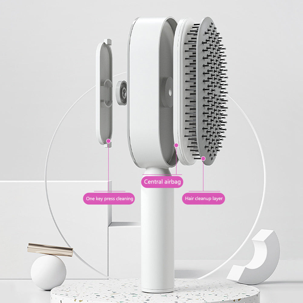 Self Cleaning Anti-Static Hairbrush