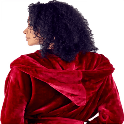 Women’s Plush Hooded Robe - Spa-Worthy Comfort at Home