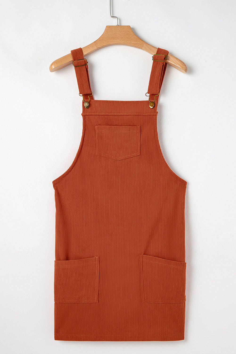 Alexis Front Pockets Corduroy Overall Dress