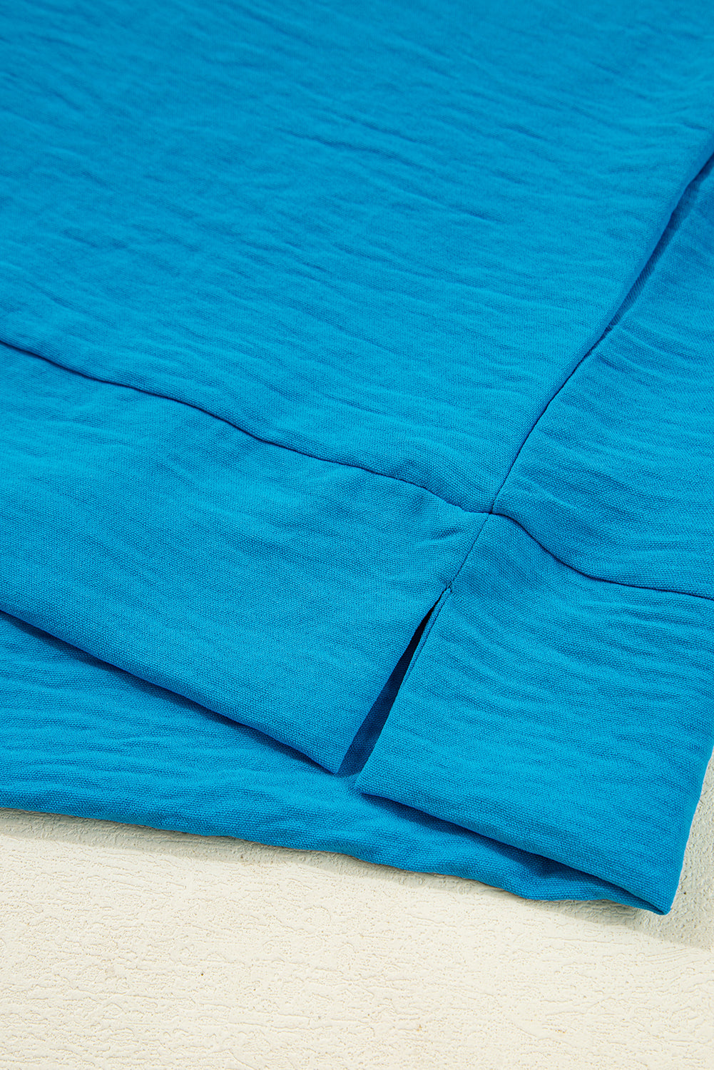 Clara V Neckline Crinkled Blouse