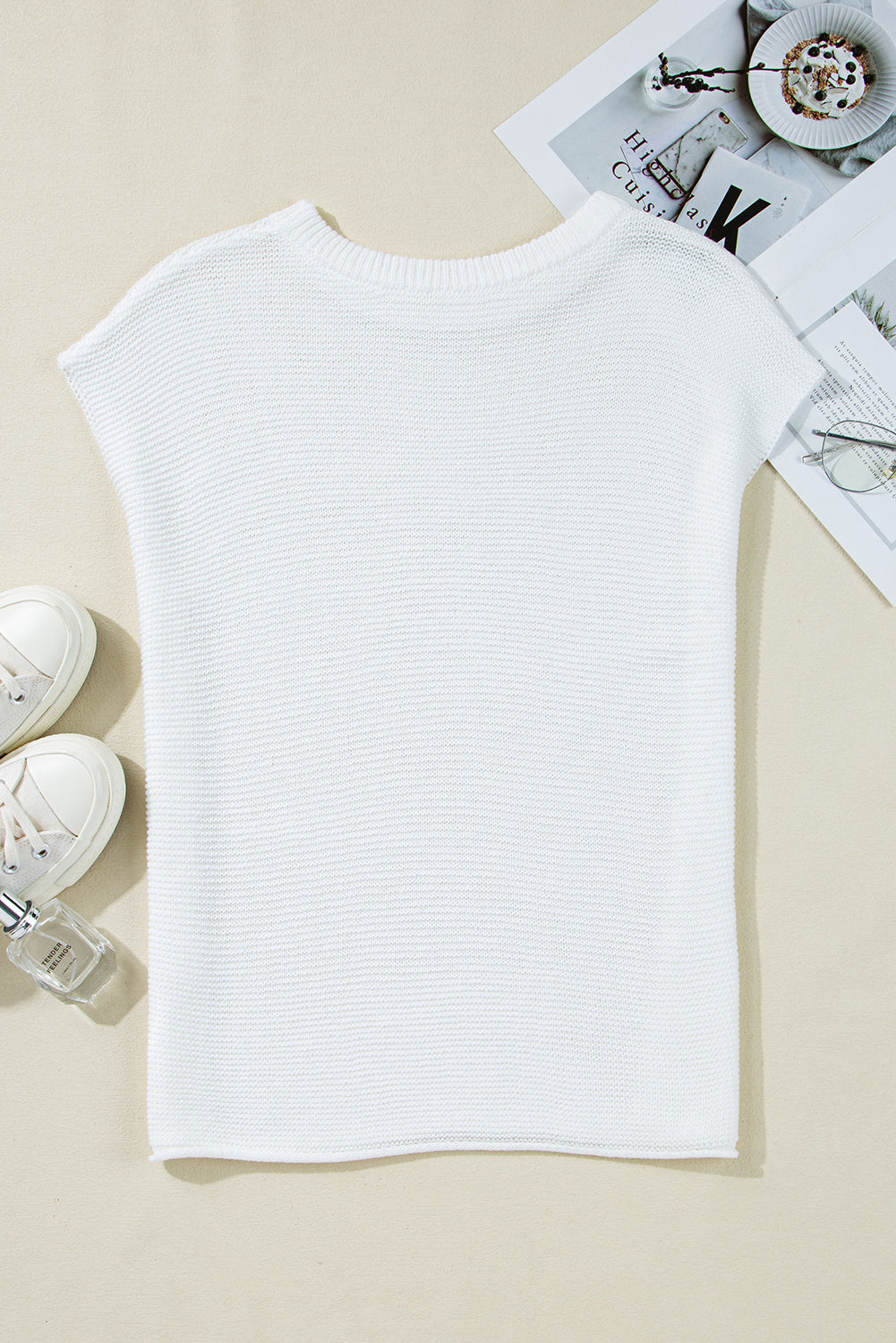 Jemma Sweater Tee with Side Slits