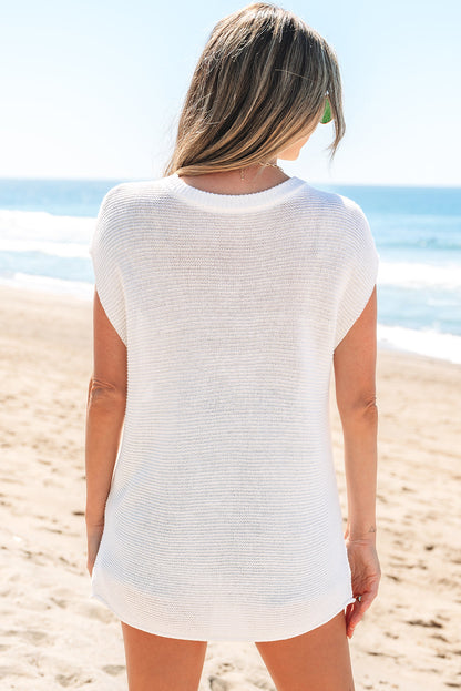 Jemma Sweater Tee with Side Slits