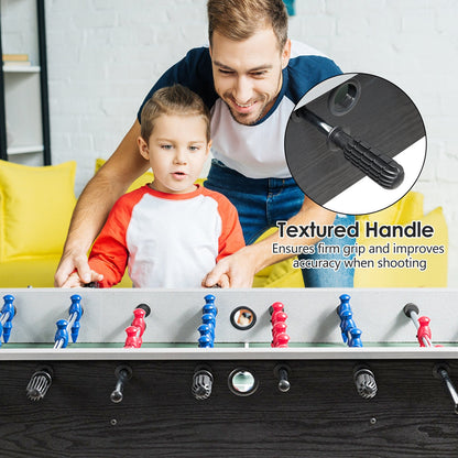 48 Inch Competition Sized Home Recreation Wooden Foosball Table-Black