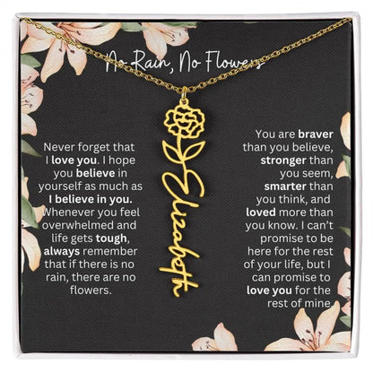 To My Daughter Never Forget That I Love You Necklace