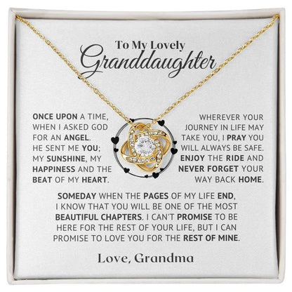 to my lovely granddaughter necklace from grandmom