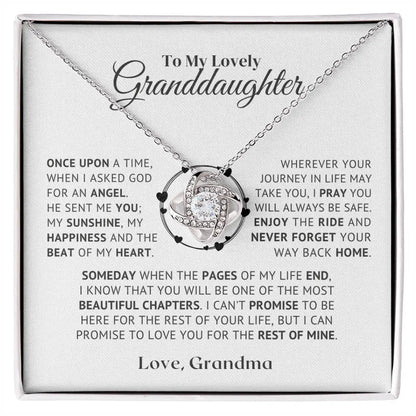to my lovely granddaughter necklace from grandmom